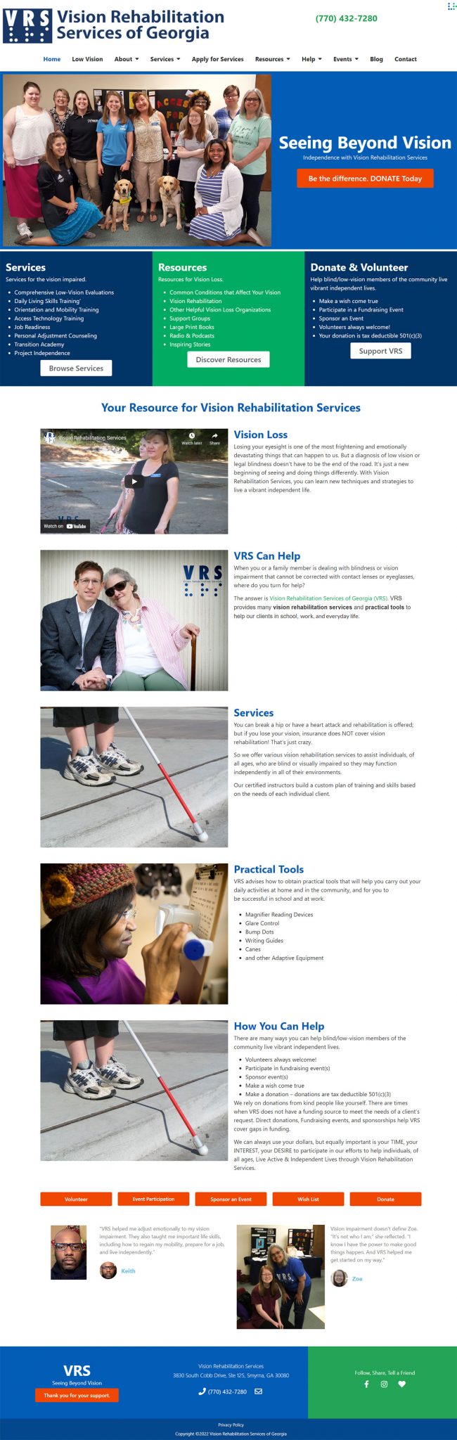 vision rehabilitation service