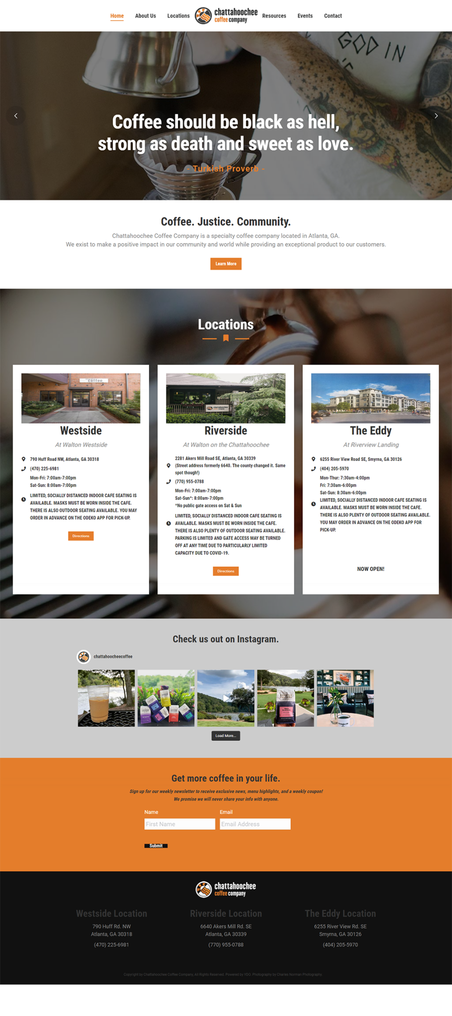 our chattahoochee coffee company