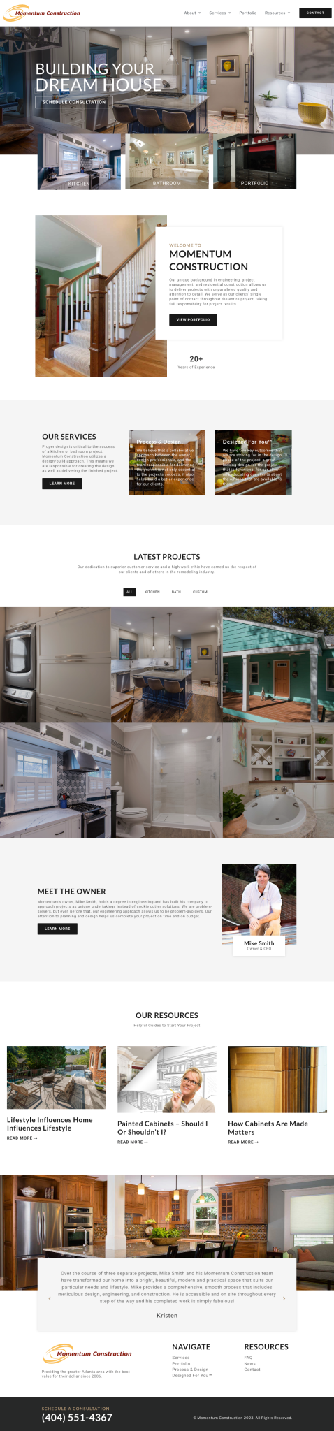 momentum construction portfolio