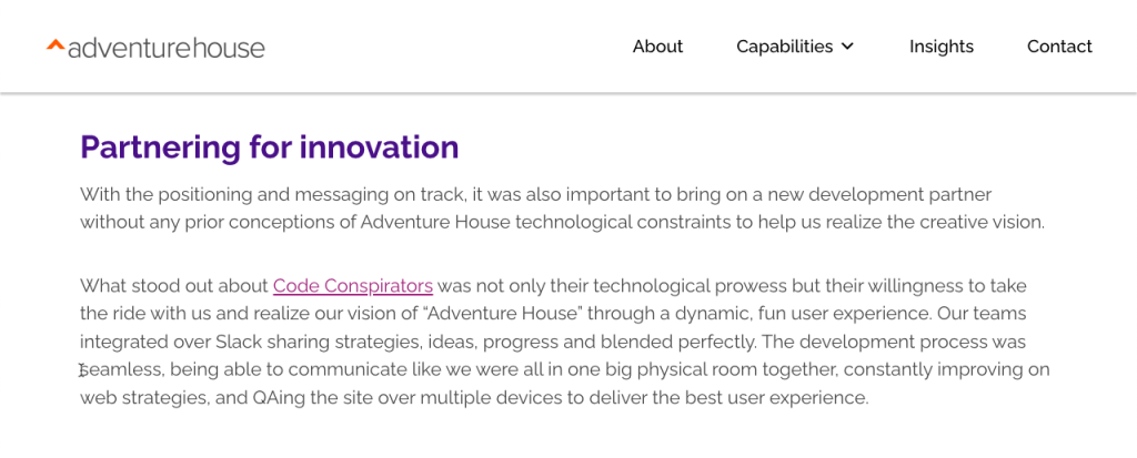 adventure house portfolio